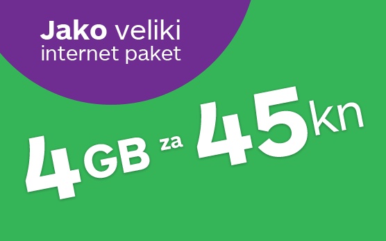 Kako do 4 GB za samo 45 kuna